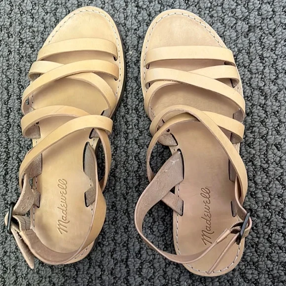 Madewell Tan Sandals sz 7 - Picture 1 of 4